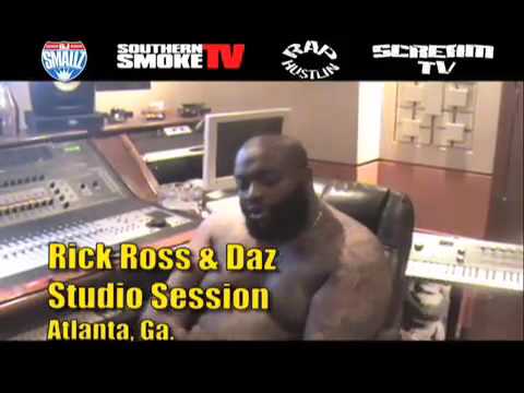 Rick Ross in da Lab w/ DJ Smallz and Daz-Recording Magnificent