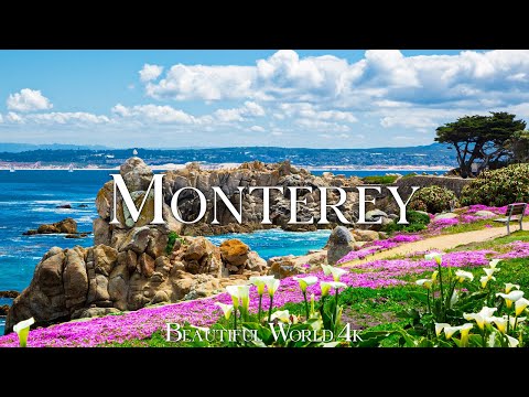 Monterey, California 4K Relaxation Film - Peaceful Piano Music - Beautiful Nature