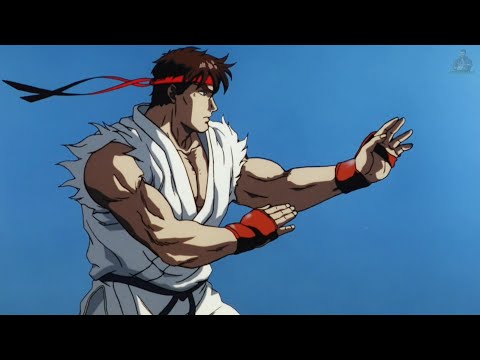 Ryu meditation. Street fighter II the animated movie 1994 4k