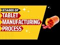 Tablet Manufacturing Explained Different Stages Of Tablet Manufacturing Process