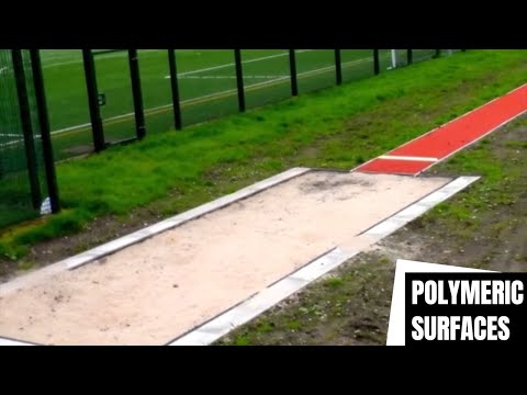 Polymeric Surface Long Jump Installation in Glasgow | Long Jump Pit Installation