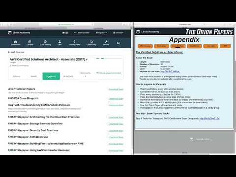 1 Introduction to the Orion Papers AWS TUTORIAL FOR BEGINNER CERTIFIED SOLUTIONS ARCHITECTASSOCIATE