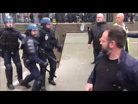 Violences policières à Lille contre des étudiants, enseignants et cheminots en grève