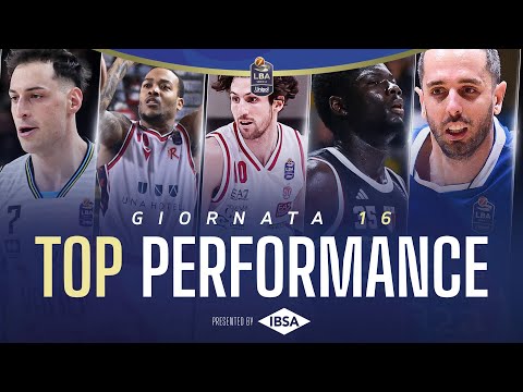 IBSA Top Performance - Gameday 16 Serie A Unipol 2025/2026