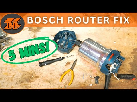 SUPER EASY Fixes If Your Bosch Router Won't Work - Brushes and On/Off Switch Repair