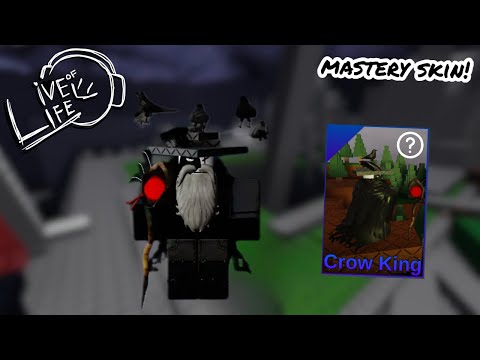WINNING WITH THE NEW 'CROW KING' ARTLESS MASTERY SKIN! | Roblox Live of Life