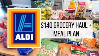 $140 Aldi 🍎 Grocery Haul + Meal Plan // March 1, 2019