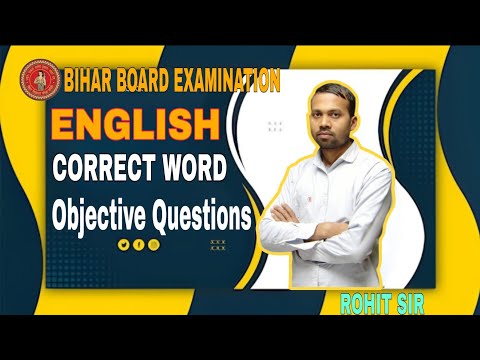 Correct word objective , English grammer by Rohit Sir #correct