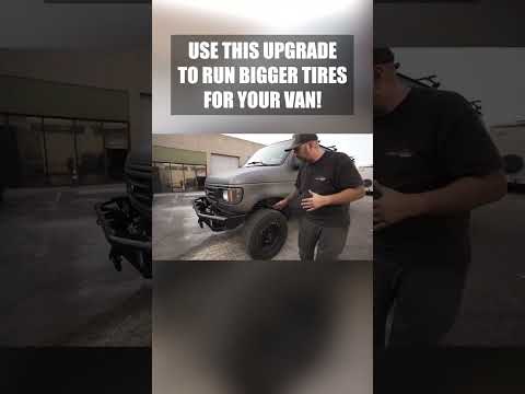 USE THIS UPGRADE To Run BIGGER TIRES On Your Van! #shorts #vanlife #vanlifestyle #vanupgrades