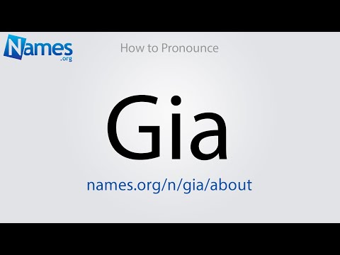 How to Pronounce Gia