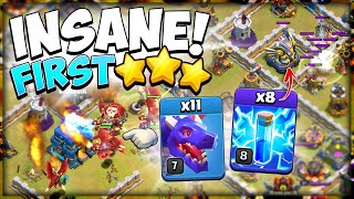 Most OP 3 Star Produced in a While! NEW to TH12 Zap Dragon Attack Strategy Clash of Clans