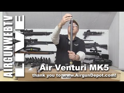 AIRGUNWEBTV LIVE! - Unboxing the Air Venturi MK5 and Basic Setup with the Gamo Urban