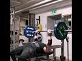 Dead bench press with close grip 160kg 8 reps new record