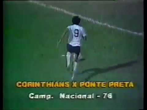 Corinthians 2 x 0 Ponte Preta Brasileiro 1976 Osmar Santos