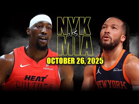 Miami Heat vs New York Knicks Full Game Highlights - October 26, 2025 | NBA Season