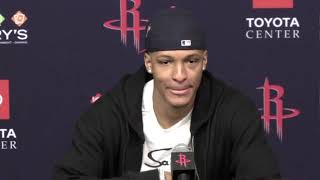 Jabari Smith Jr PostGame Interview | LA Clippers vs Houston Rockets