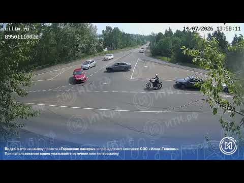 #дтп 14.07.2026 г. Усть-Илимск ул. Братская – ул. Партизанская