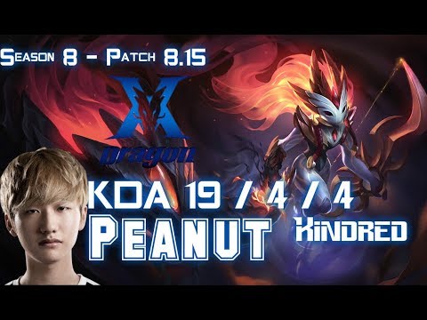 KZ Peanut KINDRED vs LEE SIN Jungle - Patch 8.15 KR Ranked