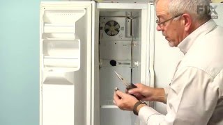 GE Refrigerator Repair - How to Replace the Evaporator Fan Motor - Harness NOT Included