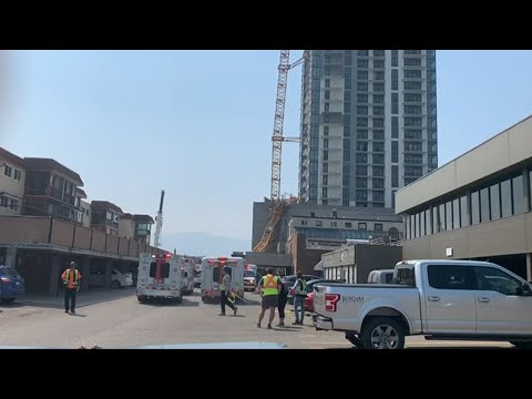 Multiple people dead after construction crane collapses in Kelowna