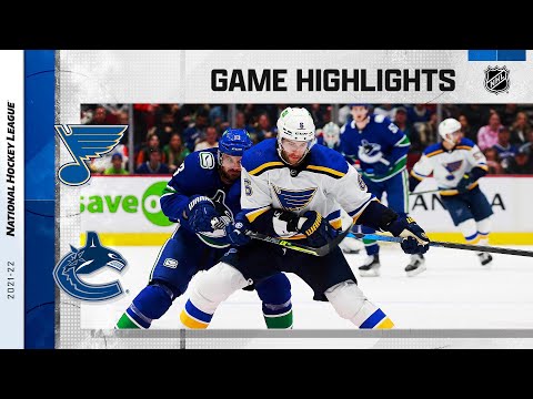 Blues @ Canucks 3/30 l NHL Highlights 2022