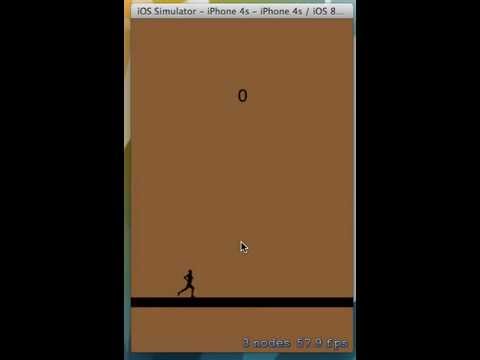 Jump sprite kit game using swift