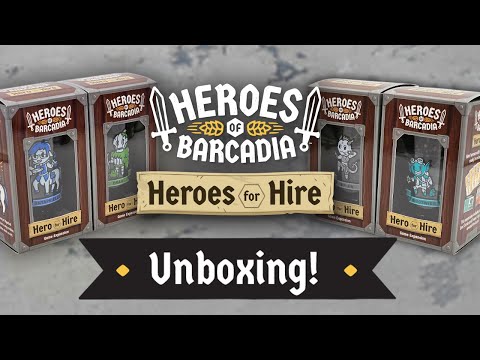 Unboxing of Heroes of Barcadia: Heroes for Hire