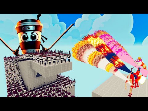 100x CAPUCCINO ASSASINO + 1x GIANT vs 3x EVERY GOD  Totally Accurate Battle Simulator TABS