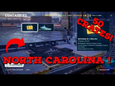 50 USN Battleship crates opened! North Carolina unlocked! #WOWSL