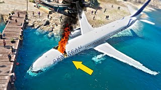 Hard Landing on Water after Plane Explosion | Pilot Saved 100 Passengers