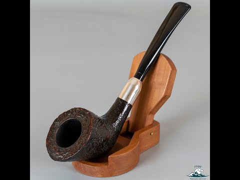 Savinelli Punto Oro Sandblasted Half Bent Dublin Army Mount (904 KS)