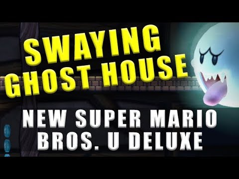 New Super Mario Bros U Deluxe Frosted Glacier Ghost House & Secret Exit