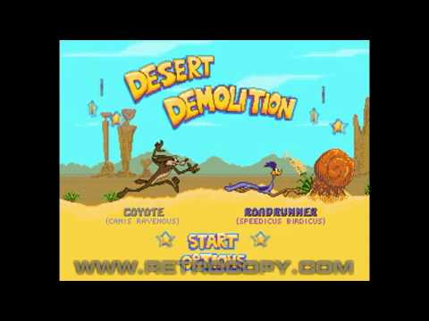 Desert Demolition starring Road Runner and Wile E. Coyote Megadrive