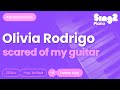 Olivia Rodrigo Scared Of My Guitar Lower Key Piano Karaoke