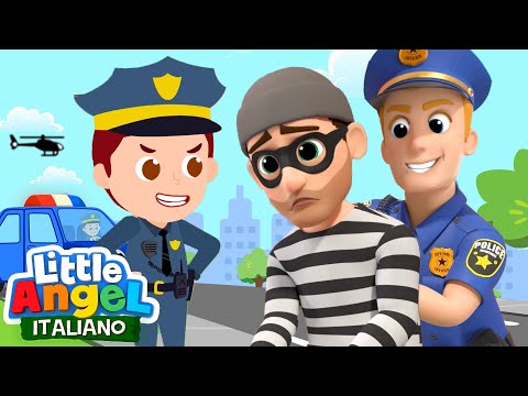 Gianni Acchiappa un Ladro 😨👏🏻🥇 Cartoni Animati & Canzoni Bambini | Little Angel Italiano