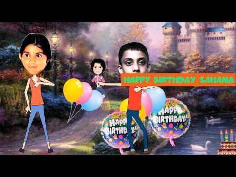 happy birthday sahana