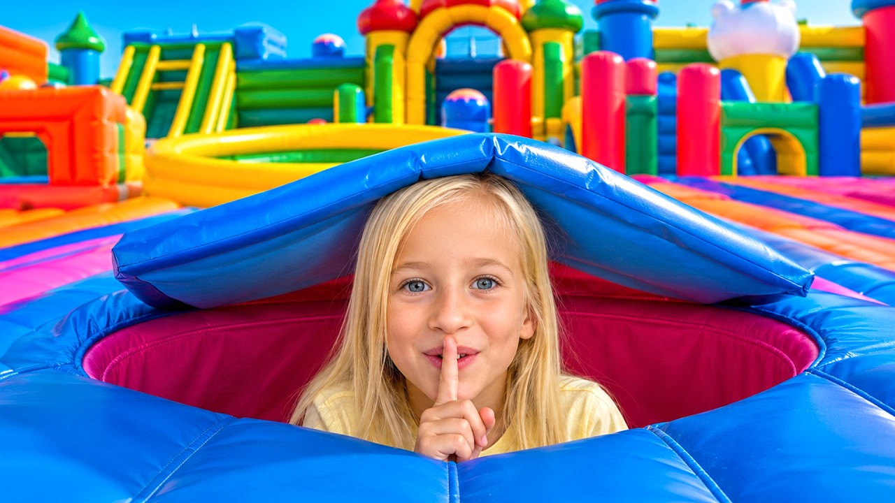 Hide and Seek in Trampoline Park