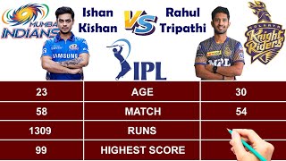 Ishan Kishan vs Rahul Tripathi IPL Batting Statistics | IPL 2021 Comparison I Kishan vs R Tripathi