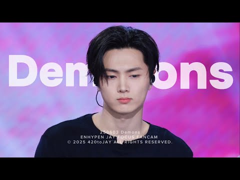 [4K] 250603 Demons (by Imagine Dragons) 엔하이픈 제이 직캠 (ENHYPEN JAY Fancam)