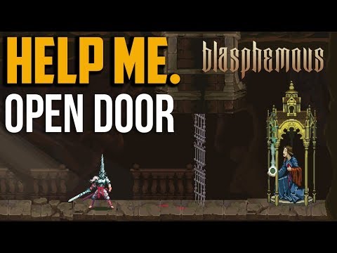 Blasphemous : How to Open Graveyard of the Peaks Elevator Room Door (Secret Item)