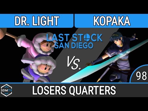 LSSD 98 - Dr. Light (ICs) vs. Kopaka (Marth) - SSBM Losers Quarters - Smash Melee