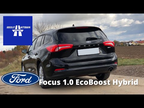 Ford Focus 1.0 EcoBoost Hybrid Top Speed Test Drive on Autobahn | Absolut Autobahn