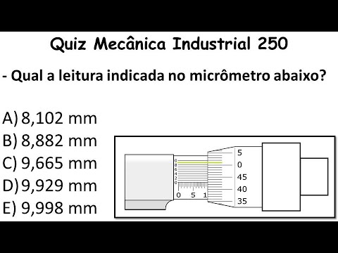 Quiz Mecânica Industrial - Vídeo 250