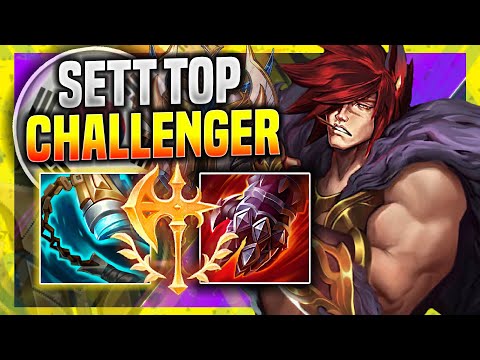 KOREAN CHALLENGER TRIES NEW AD BUFFS ON SETT! - Korean Challenger Plays Sett Top vs Renekton!