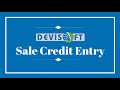Devisoft Credit Sale Entry