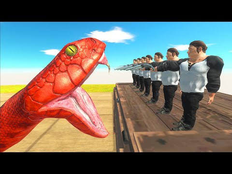 Tower Slow Mo vs Giant Units - Animal Revolt Battle Simulator