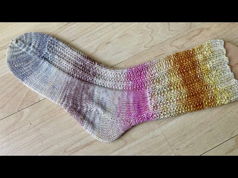 Schönes einfaches Sockenmuster stricken Nr. 4