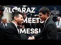 Carlos Alcaraz meeting Lionel Messi for the first time | Laureus World Sports Awards - Paris 2023
