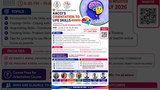 SESSION 3 - AACCI'S ORIENTATION TO LIFE SKILLS ONLINE CERTIFICATE COURSE BATCH IV