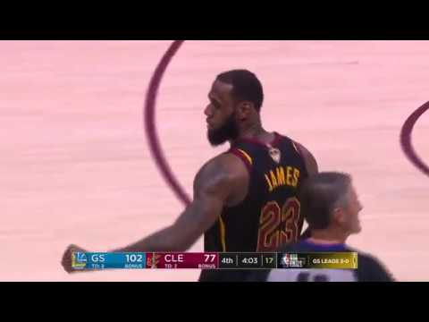 LeBron James Checks out of Game 4 of 2018 NBA Finals